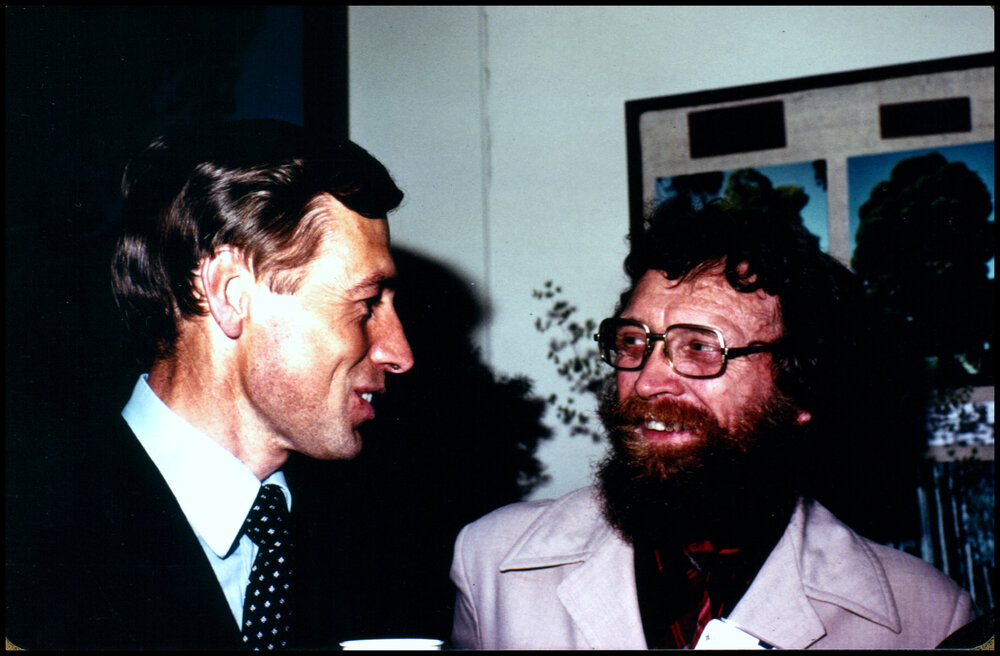 H Dietmar Behnke and Roger Carolin at the Joseph Banks Lab Dinner