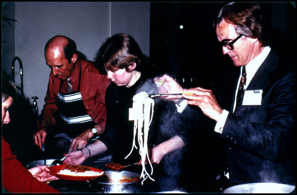 Serving Dinner in the Joseph Banks Lab