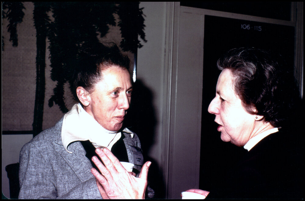 Helen Hewson and Mary Hindmarsh at the Joseph Banks Lab Dinner