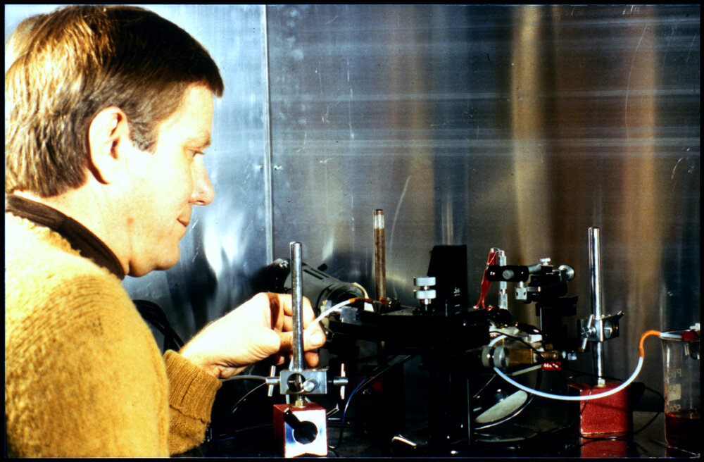 Botany Staff Member Alan Walker at Work