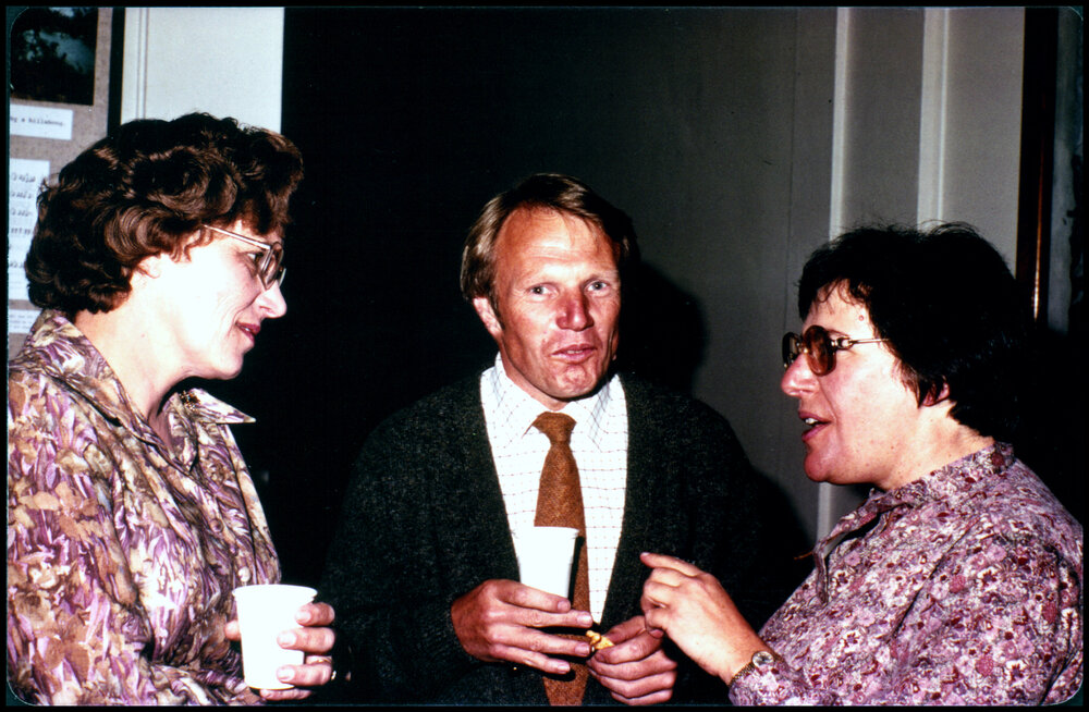 Joan Myerscough, John Marshall and Rachel Leech at the Joseph Banks Lab Dinner