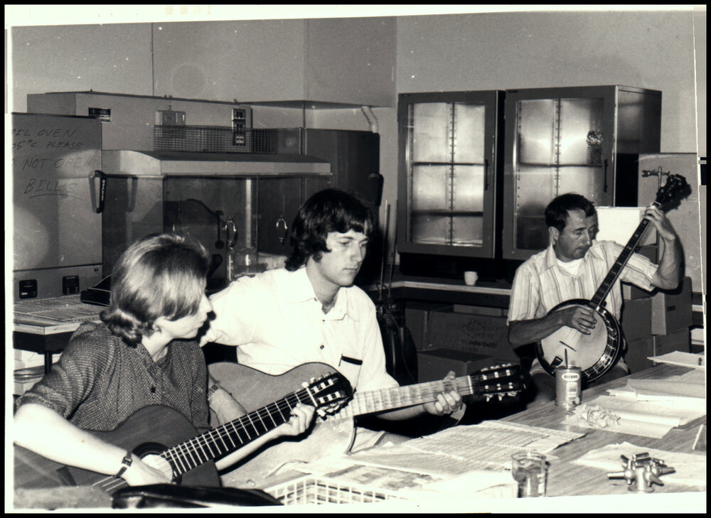 Rehearsing for the School of Biological Sciences Christmas Party