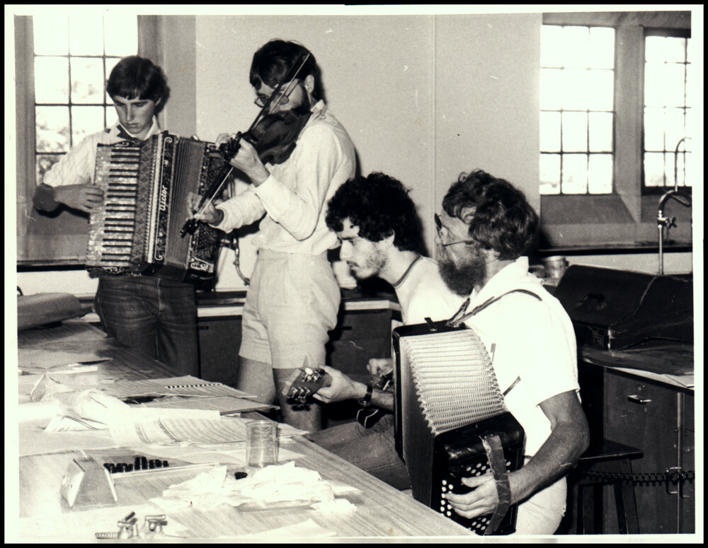 Rehearsing for the School of Biological Sciences Christmas Party