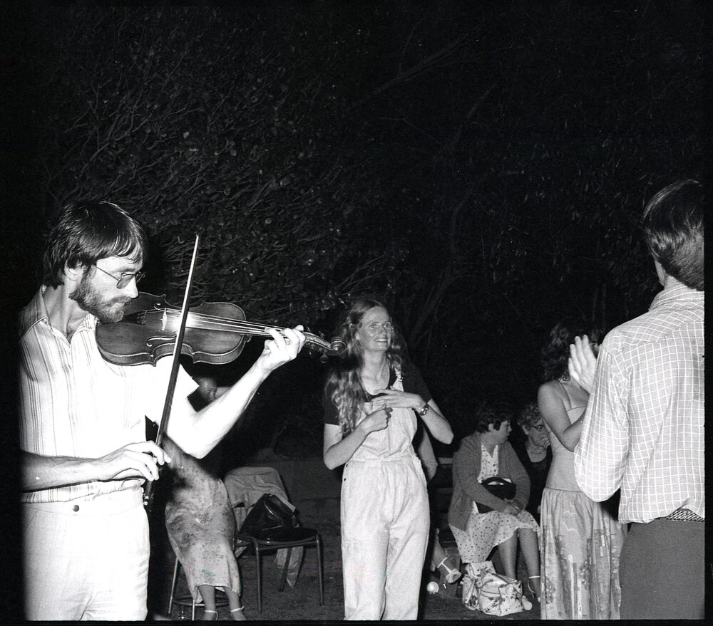 Charles Morris and Ann Clements at the School of Biological Sciences Christmas Party