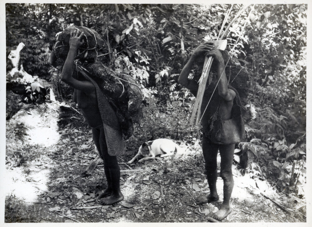 Two People with Net Bags