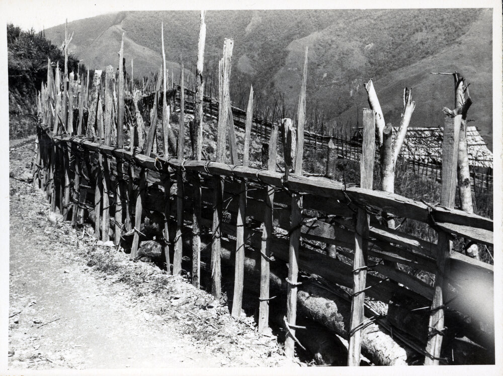 Wooden Fence on Mountainside