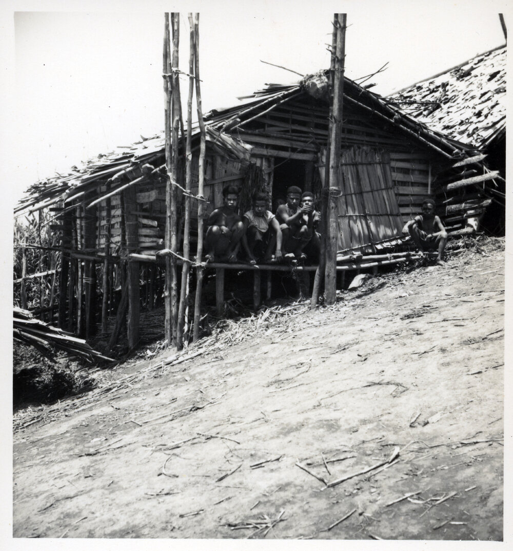 Group Sitting on Porch