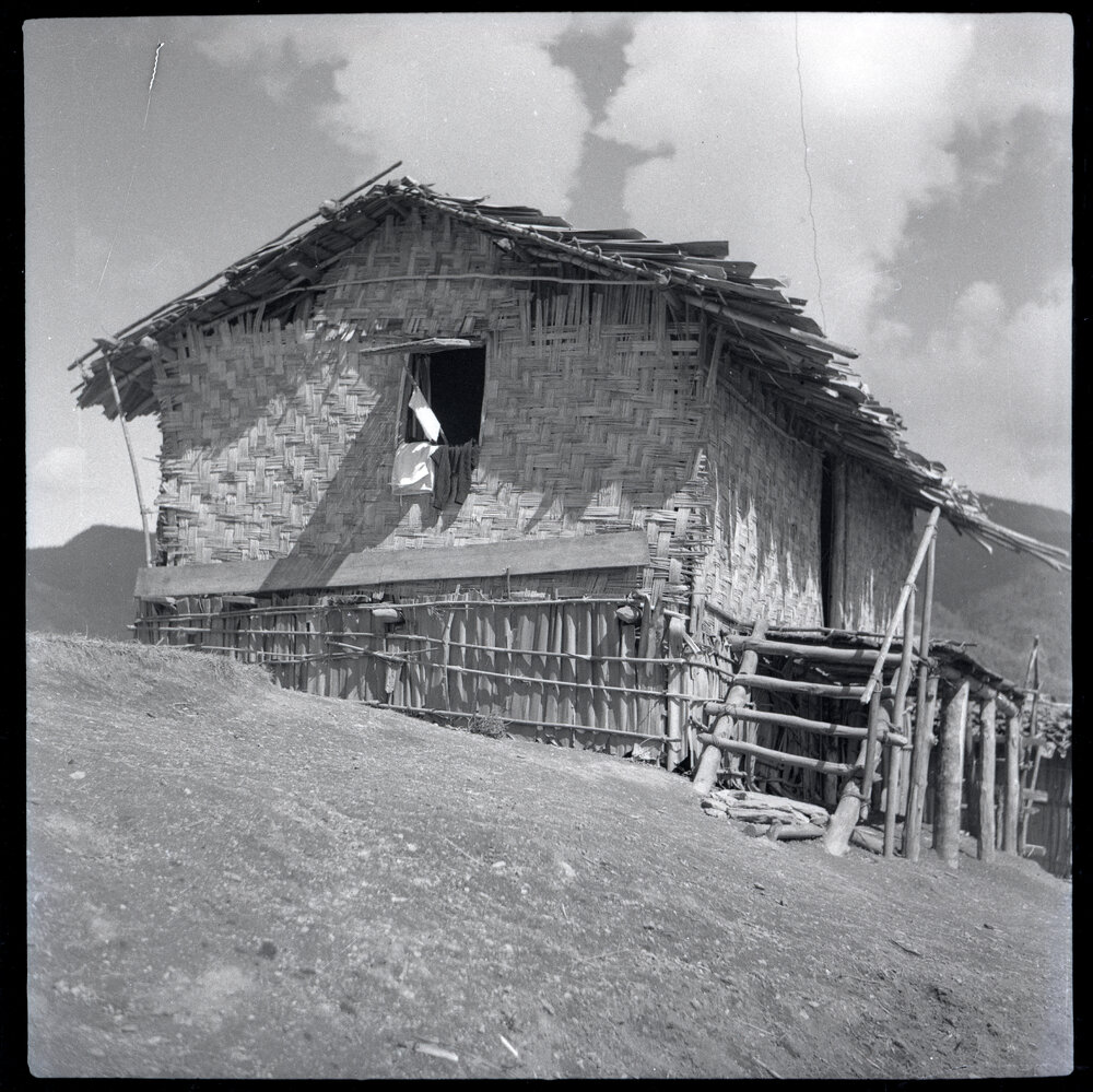 Building With Woven Walls and Raised Porch