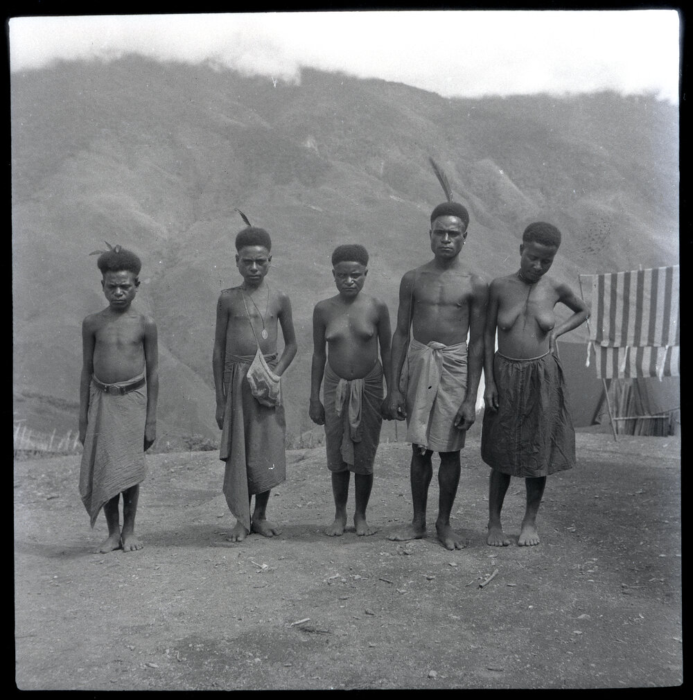 Group Standing on Mountainside