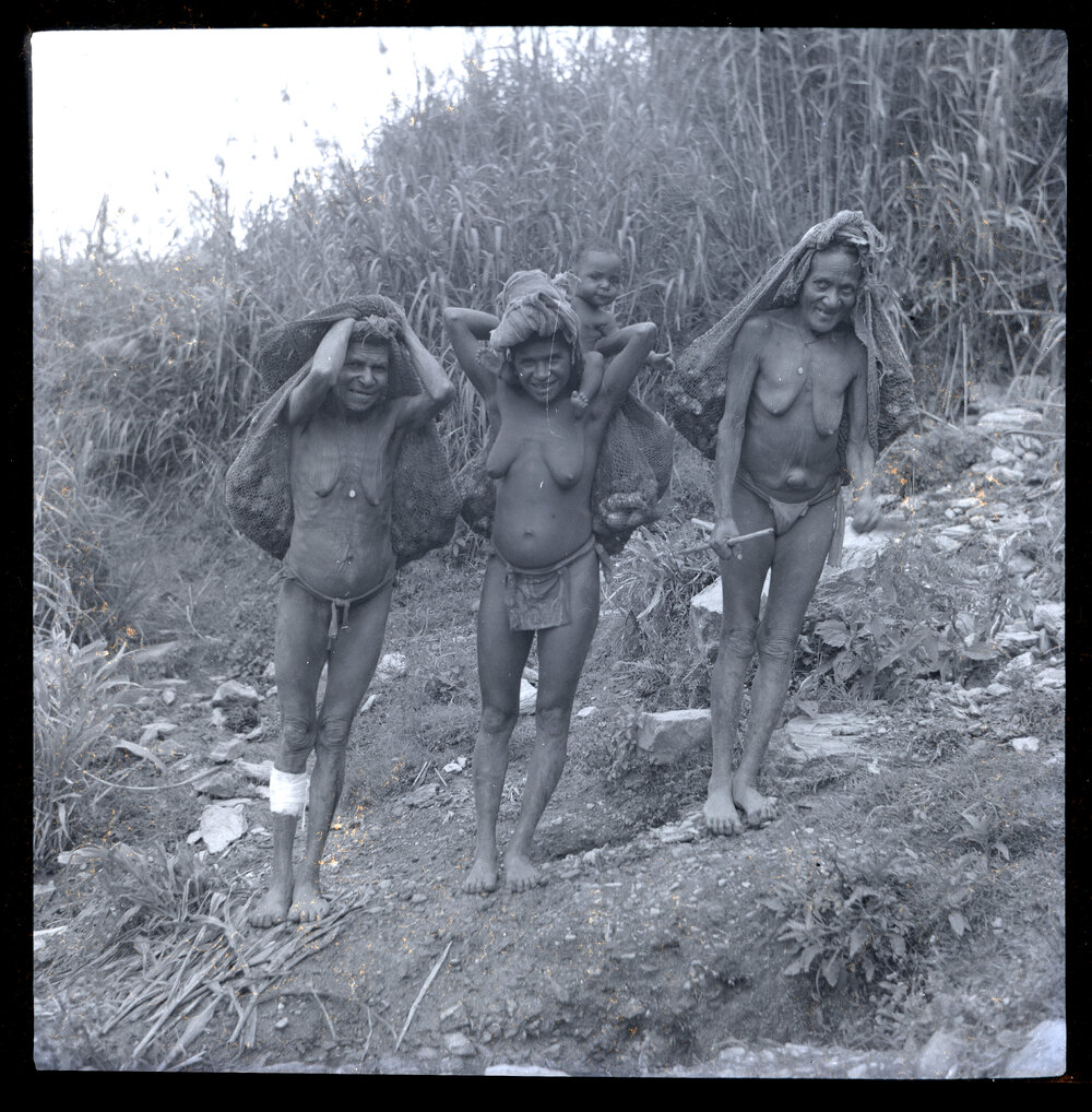 Three Women With Net Bags