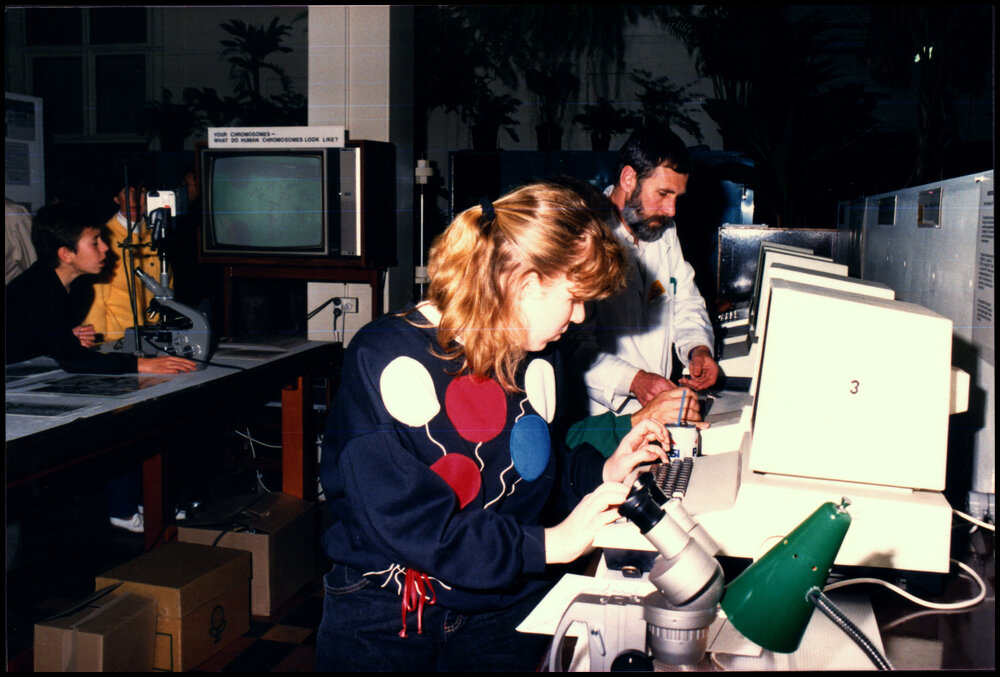 Dr Chris Gillies at Open Day 1988
