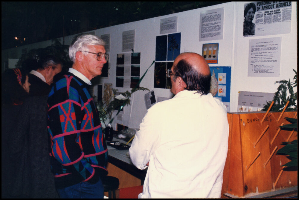 Professor Thomson at Open Day 1988