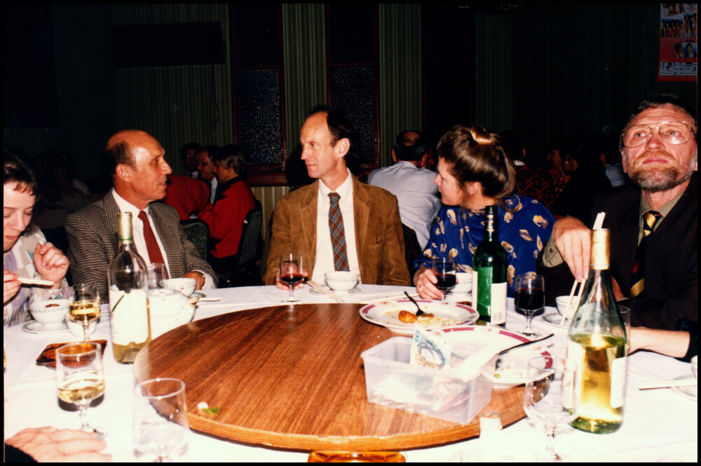 Peter Valder with Guests at his Farewell