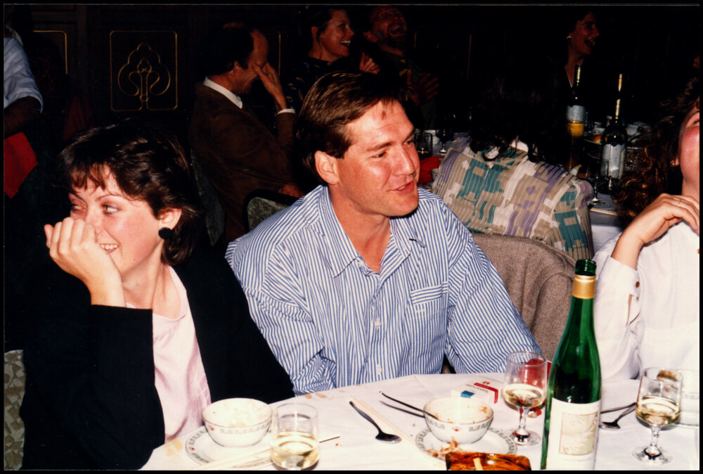 Mandy Beshaw and Bill Sansom at Peter Valder's Farewell