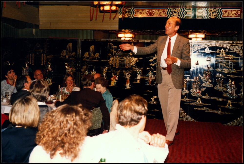 Peter Valder at his Farewell