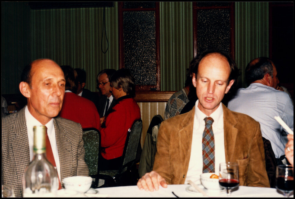 Peter Valder and Malcolm Reid at Peter Valder's Farewell