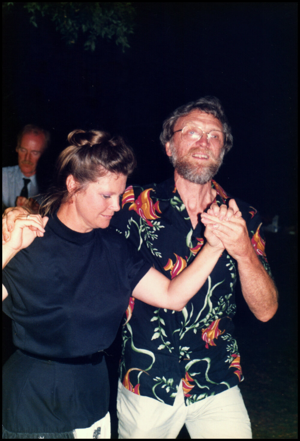 Janice Hughes and Roger Carolin at his Farewell