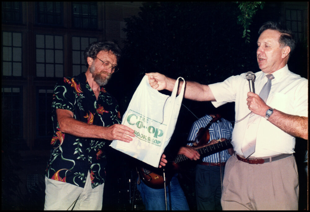 Don Anderson and Roger Carolin at Carolin's Farewell