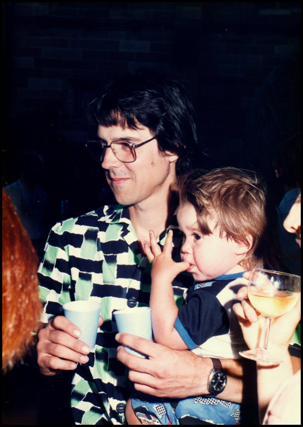 David Curtis and Son at Roger Carolin's Farewell