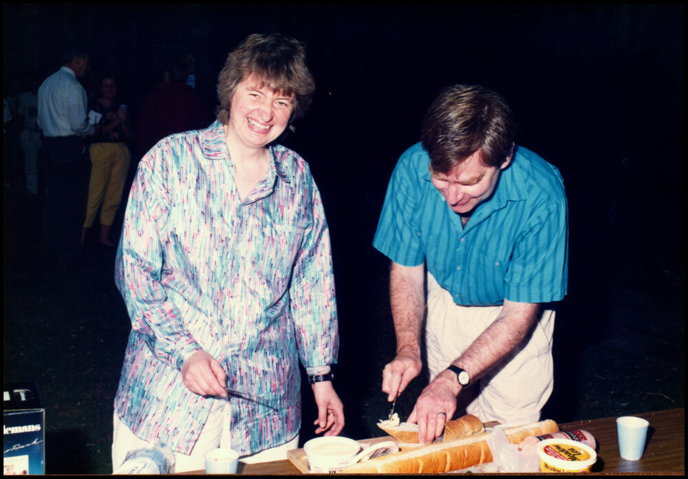 Anne Ashford and Bill Allaway at Roger Carolin's Farewell