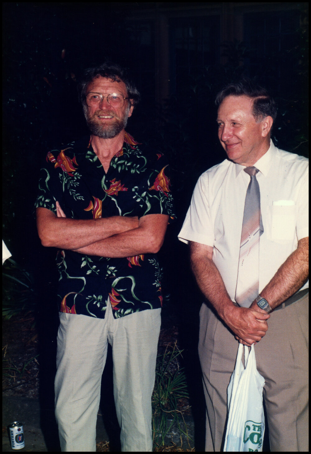 Roger Carolin and Don Anderson at Carolin's Farewell