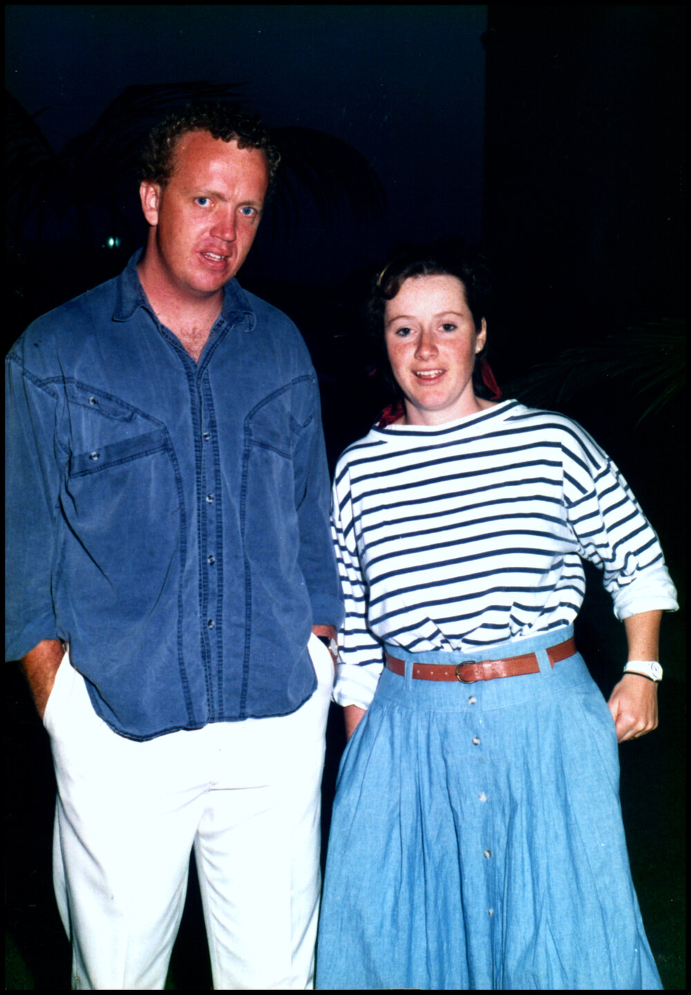 Kate and Dom Fairley at Roger Carolin's Farewell