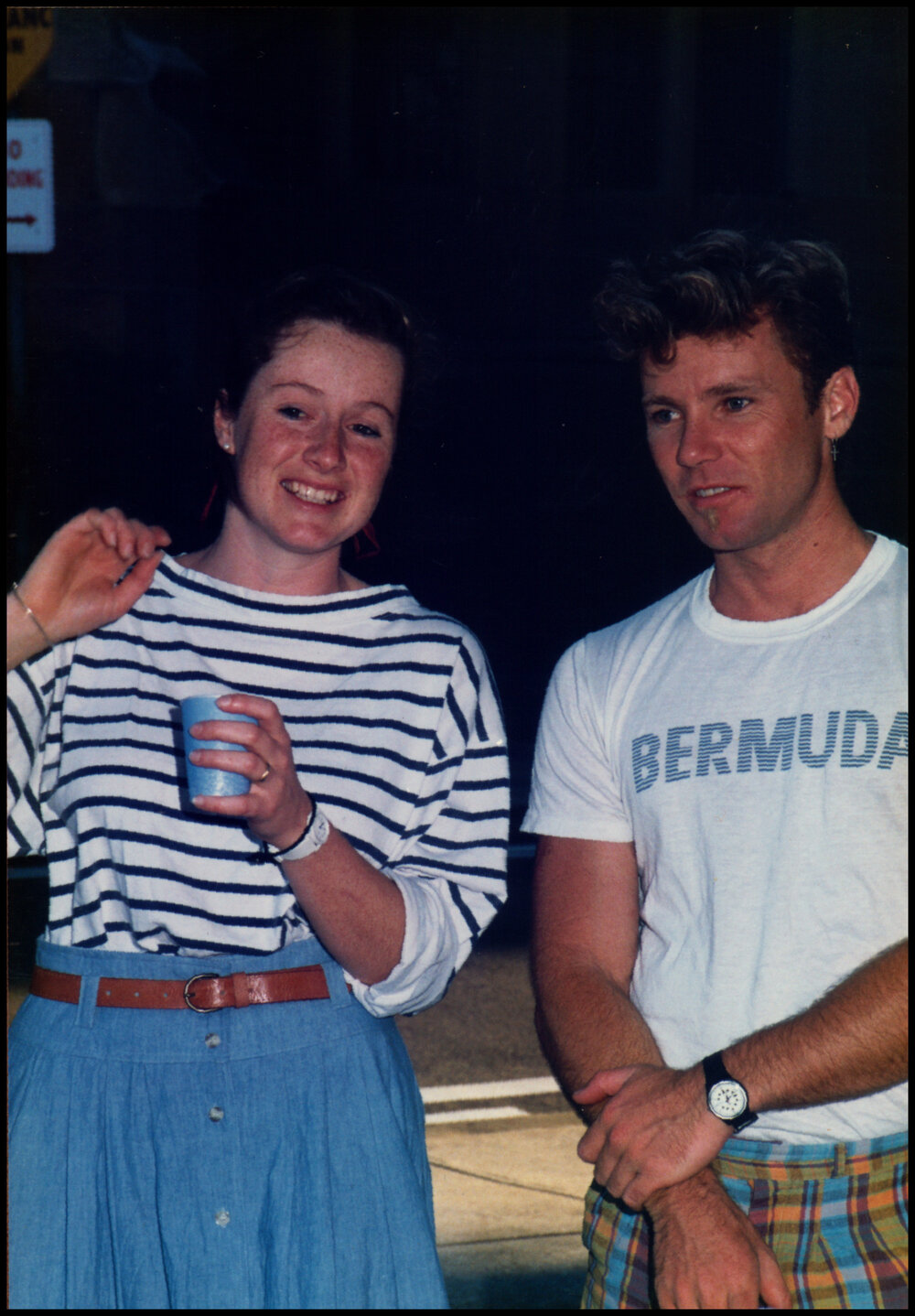 Kate Fairley and Bruce Rann at Roger Carolin's Farewell