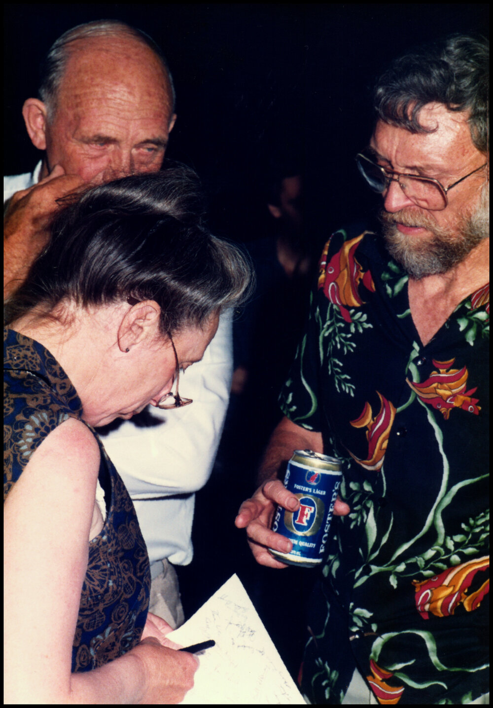 Helen Hewson and Roger Carolin at his Farewell