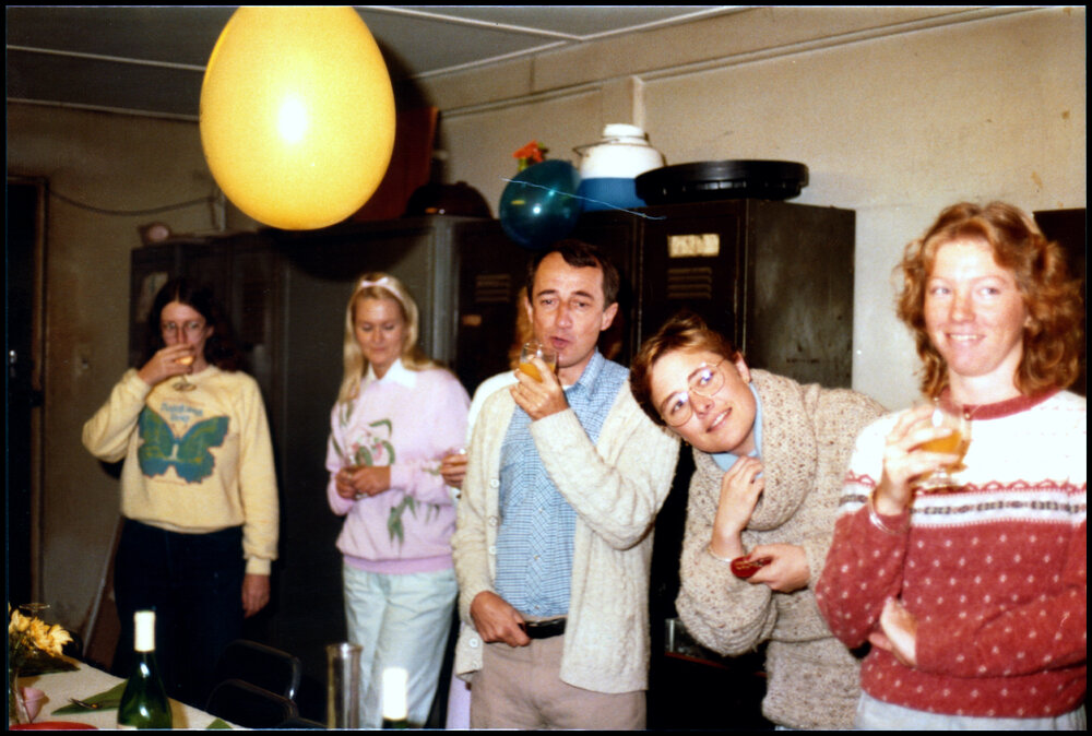 Guests at Peter Valder, Robyne Byatt and Wendy Chalder's Shared Birthday Party