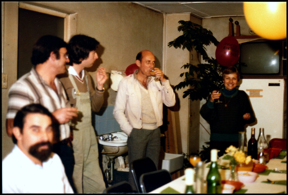 Guests at Peter Valder, Robyne Byatt and Wendy Chalder's Shared Birthday Party