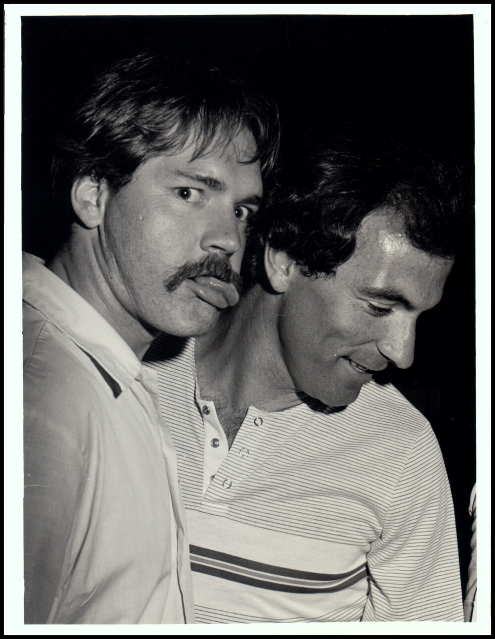 Bill Sansom and Les Rooke at the Botany Bush Band Performance