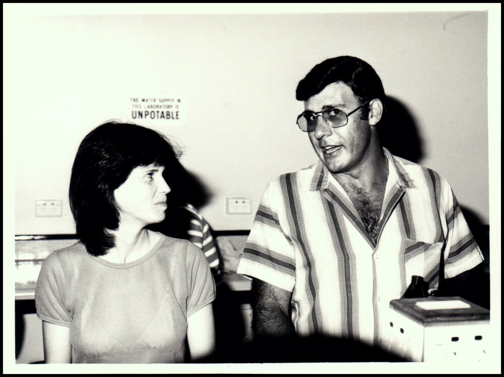 Catriona Shearer and Sam Ruggeri at the Biological Sciences Christmas Party