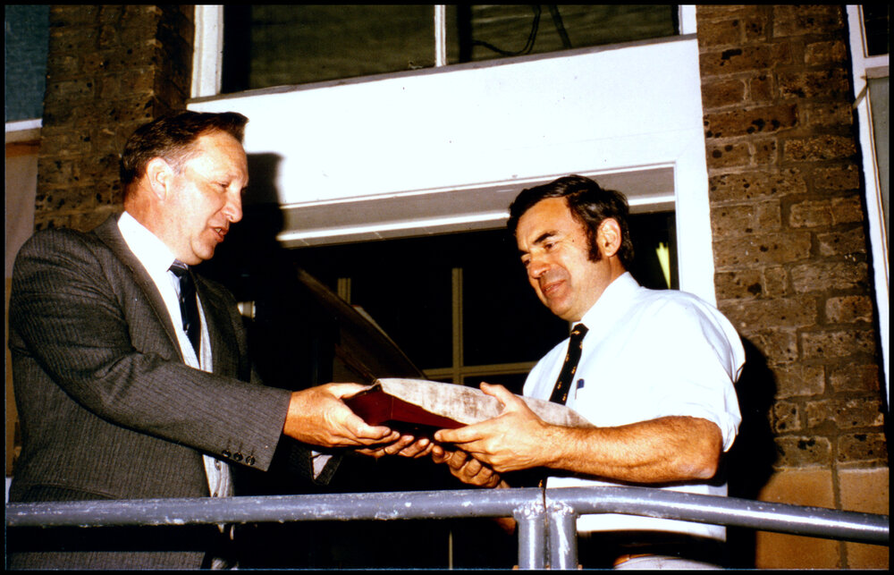 Head of School Don Anderson and Michael Pitman