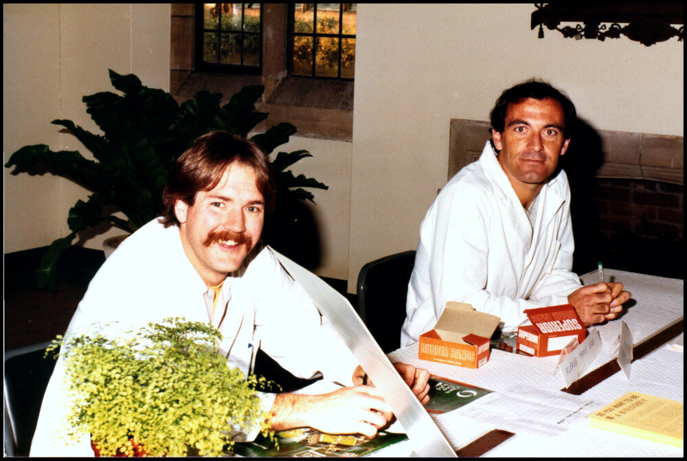 Bill Sansom and Les Rooke at Open Day 1984