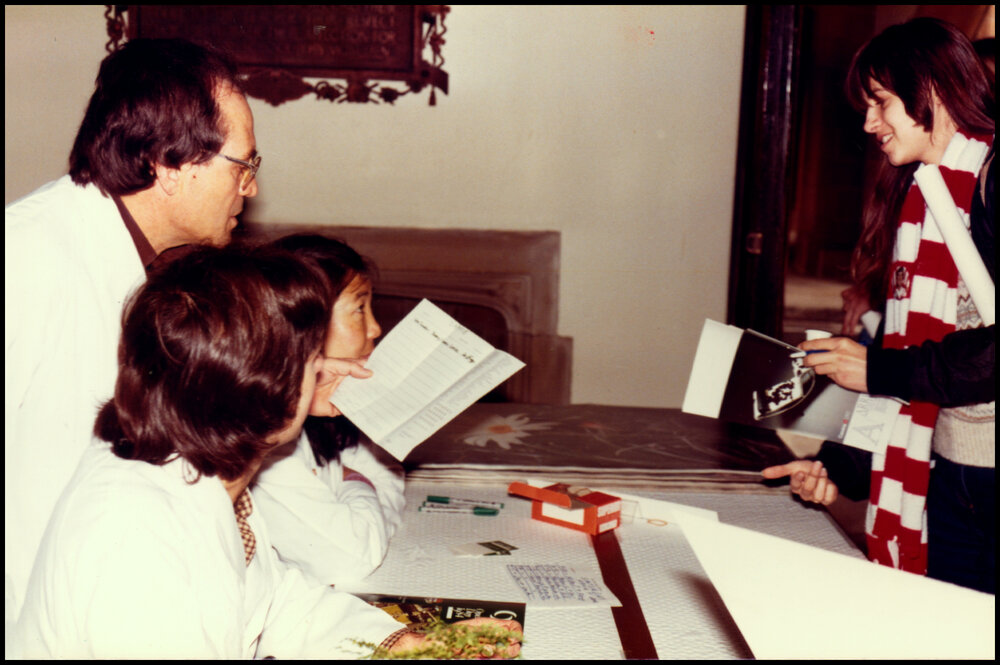 Henry dos Reis, Des Mahoney and Keng Cowan at Open Day 1984