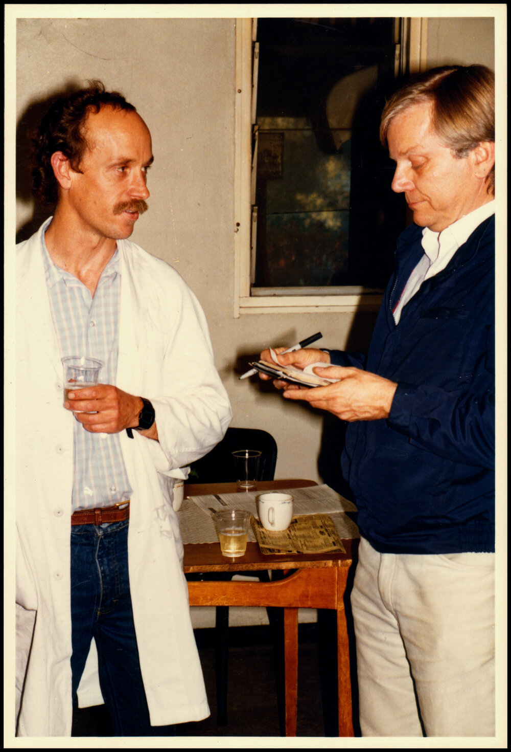Alan Walker and Rob Reid at Celebration of Alan Walker's Professorship