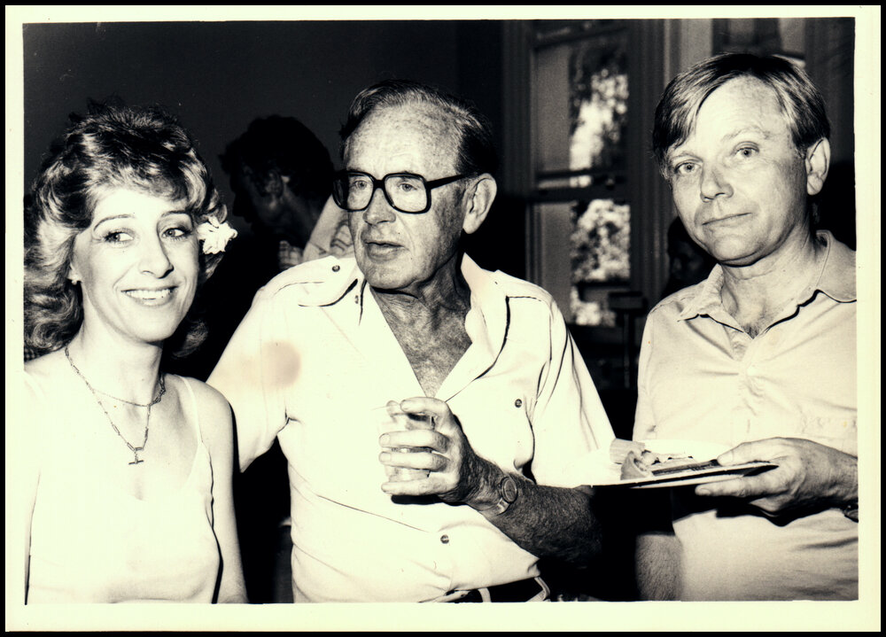 Patsy Armati-Gulson, Charles Birch and Alan Walker at the Biological Sciences Christmas Party