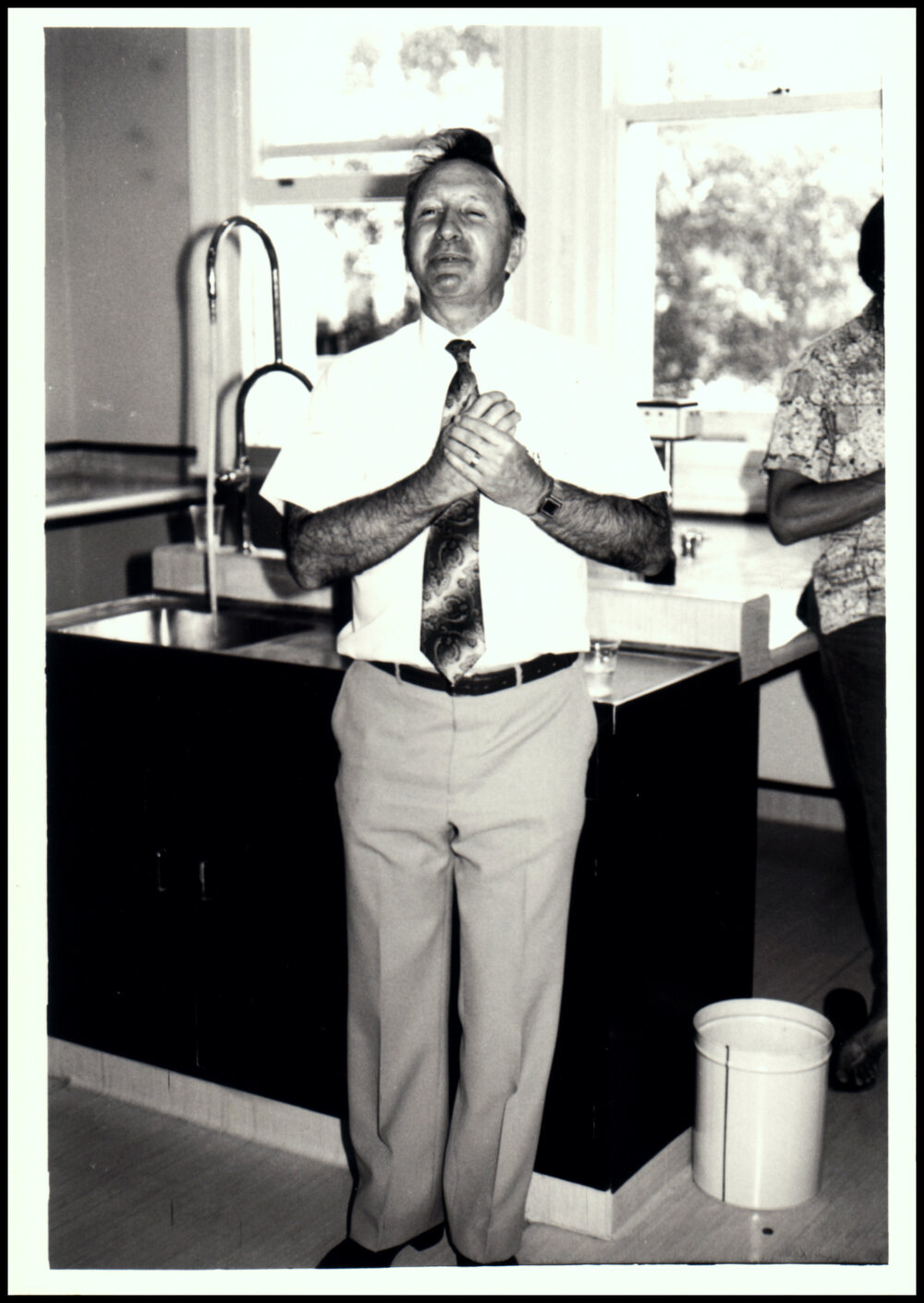 Don Anderson at the Biological Sciences Christmas Party