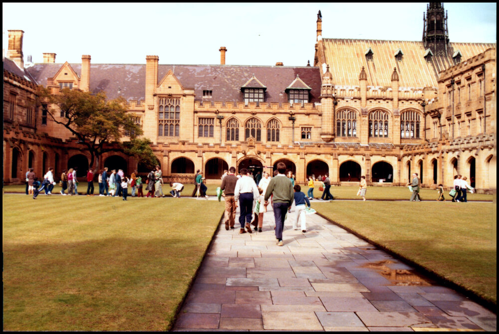 The Quadrangle during Open Day 1984