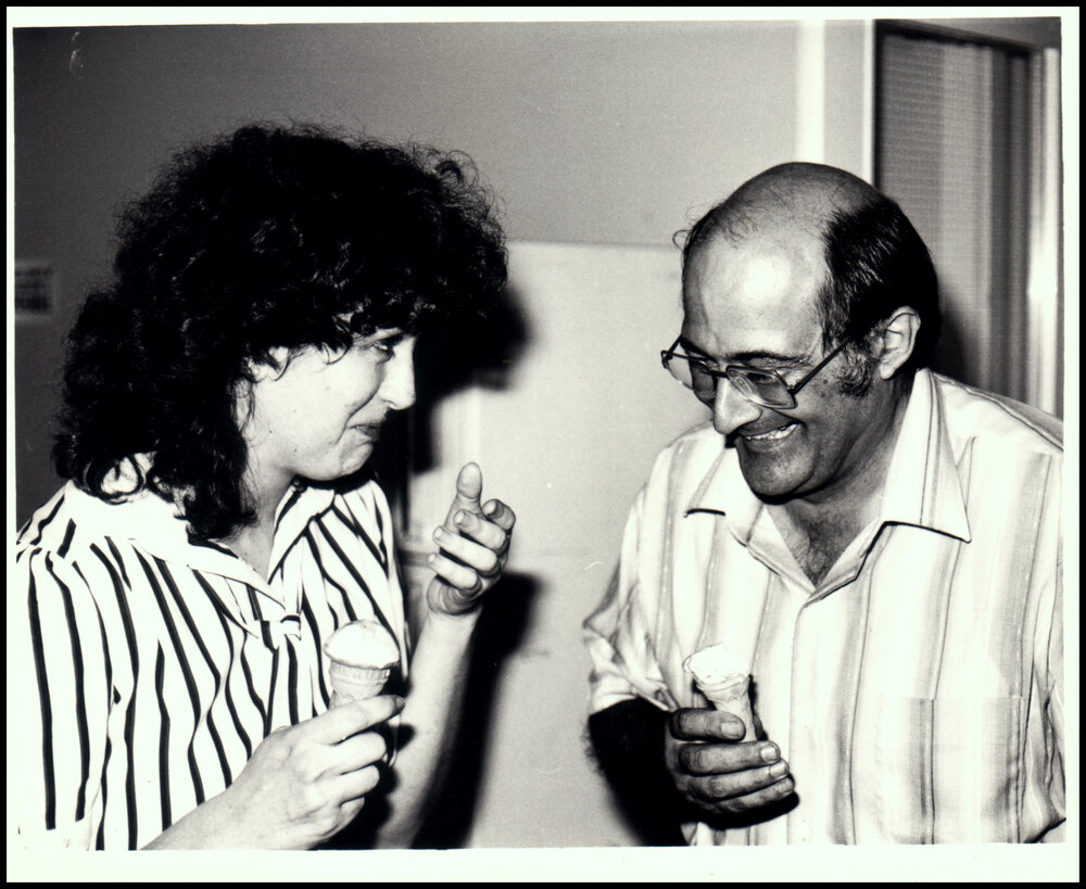 Tonia White and John Thomson at the Biological Sciences Christmas Party
