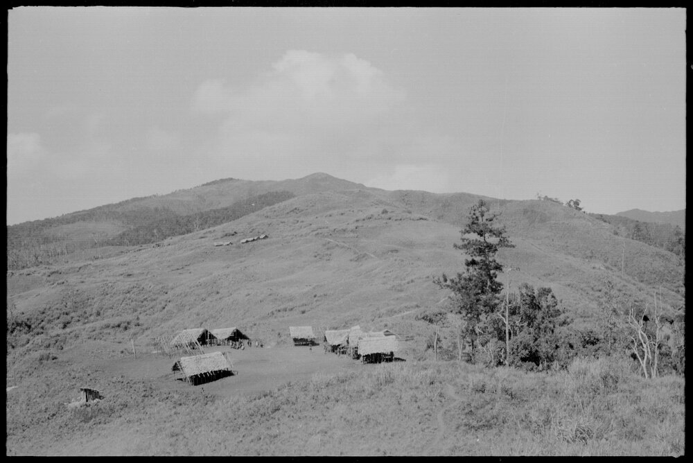 Buildings on Mountainside, Papua New Guinea