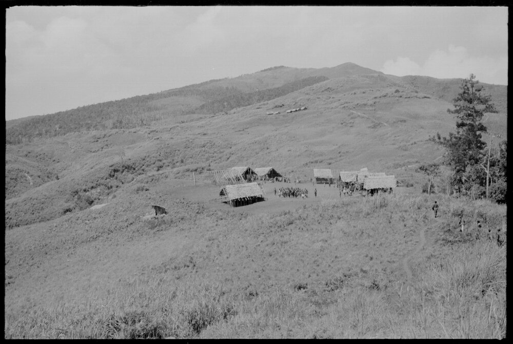 Buildings on Mountainside, Papua New Guinea