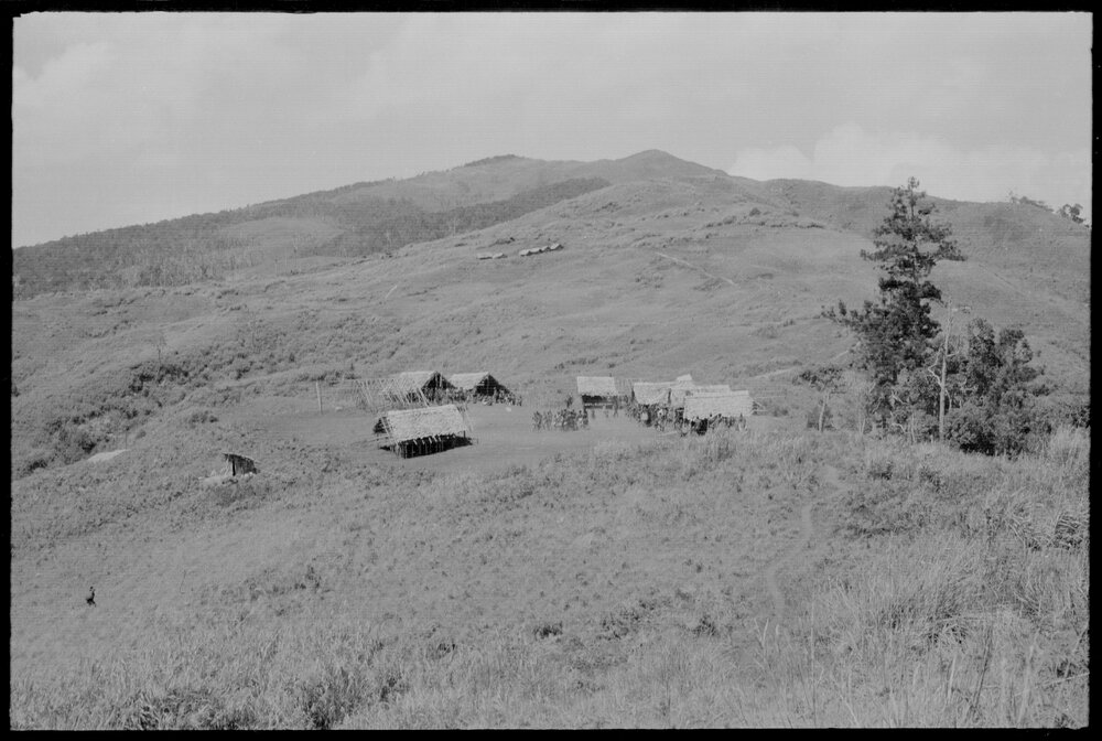 Buildings on Mountainside, Papua New Guinea