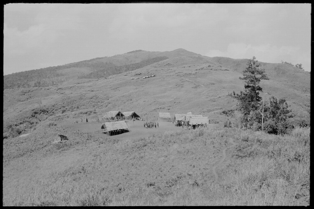 Buildings on Mountainside, Papua New Guinea