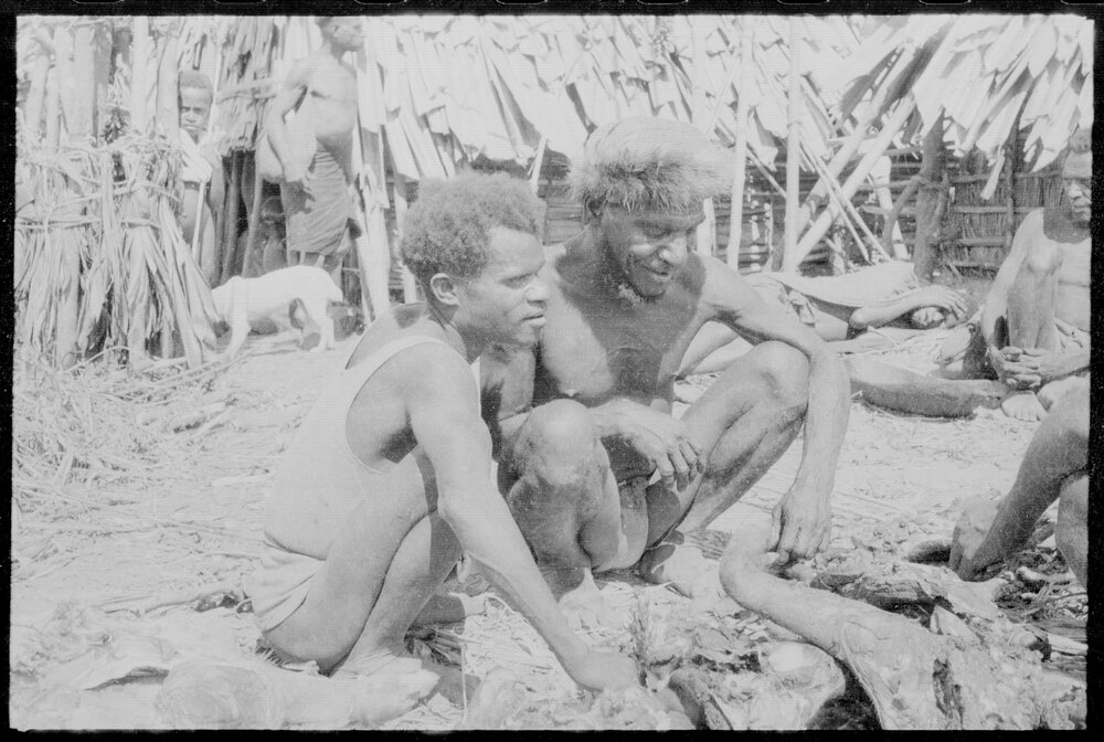 Group Distributing Food