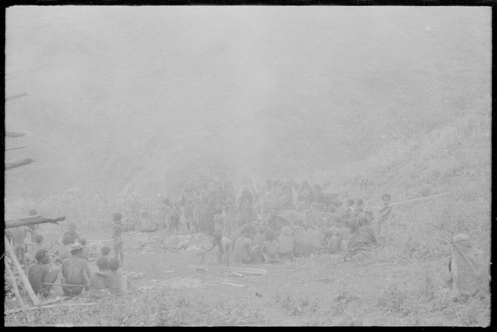 Group Gathered on Mountainside