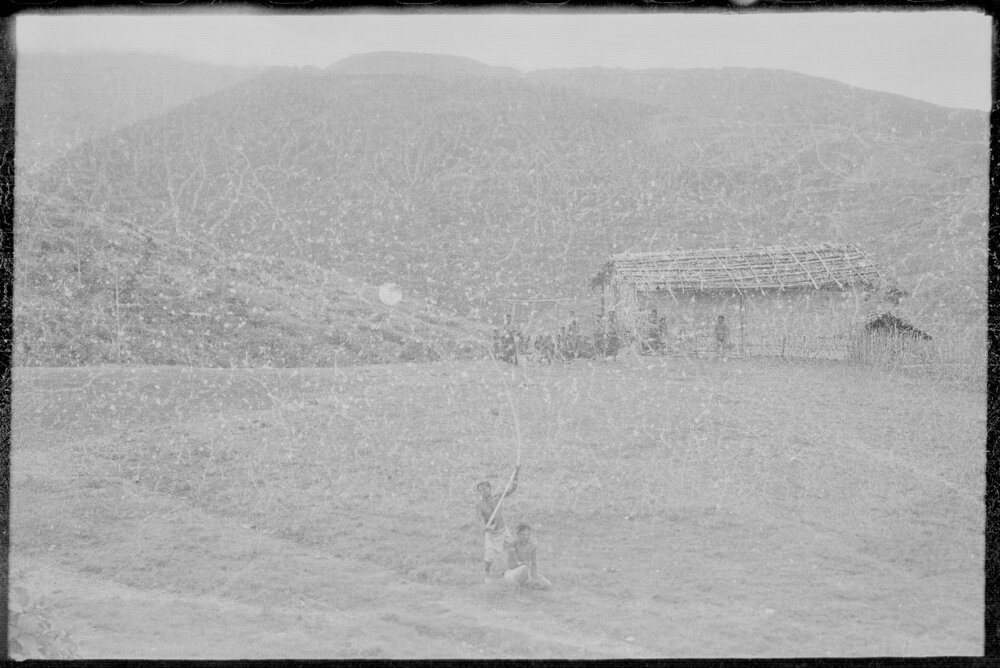 Man Performing with Long Spear