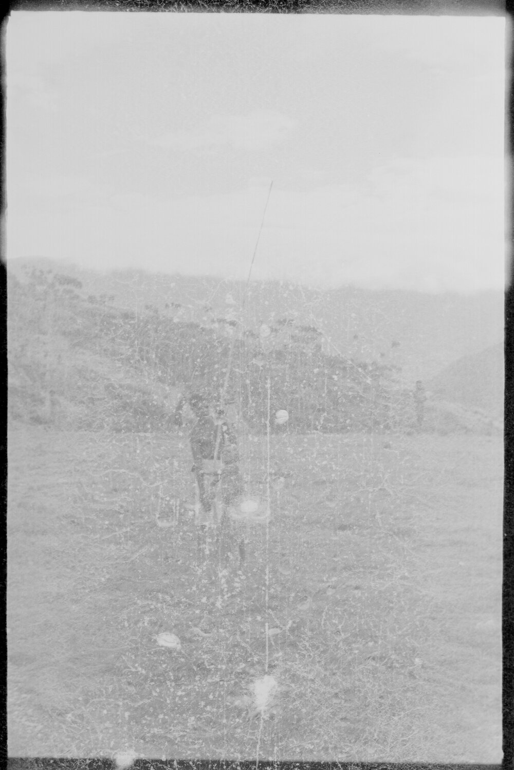 Man Performing with Long Spear