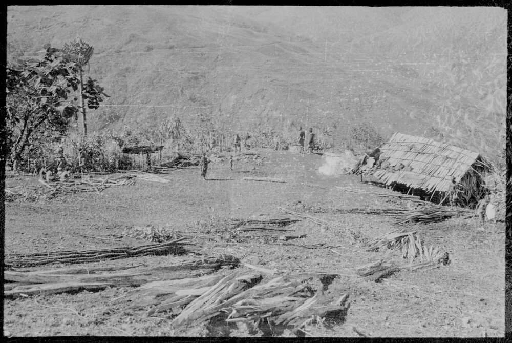 Building on Mountainside, Papua New Guinea
