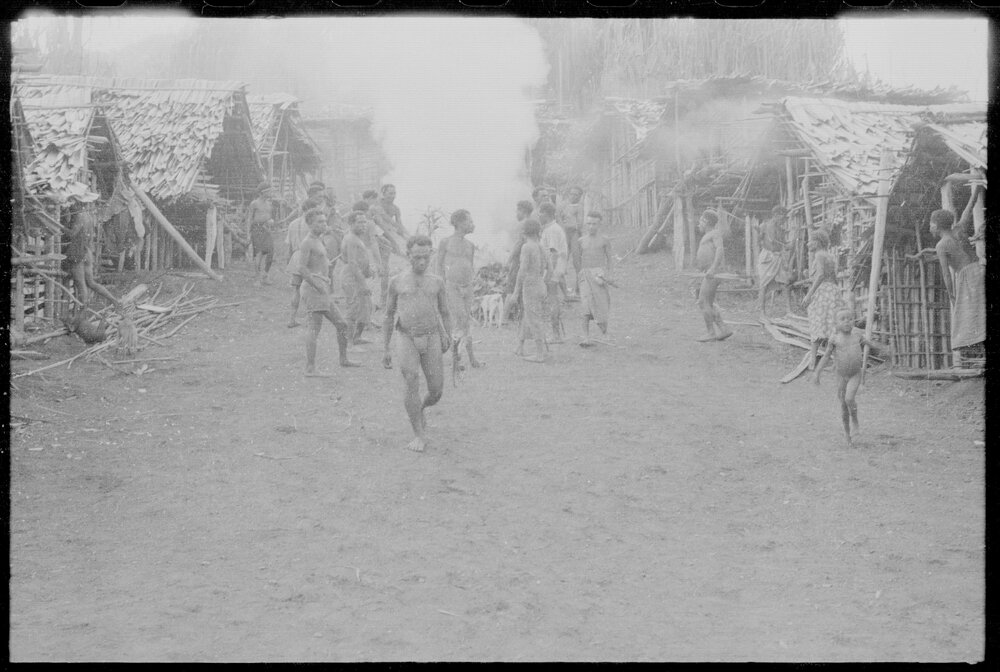 Group Building Fire in Village